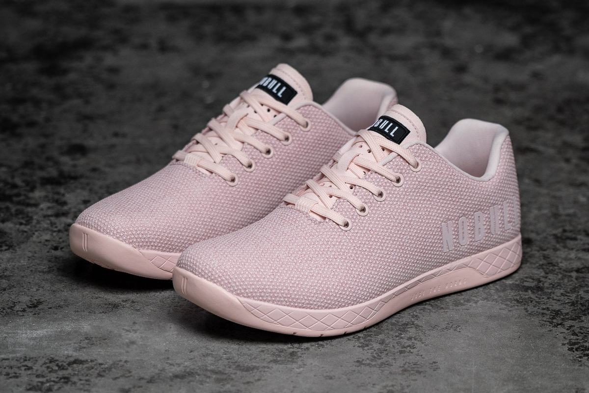 Nobull Superfabric Women\'s Trainers Pink | Australia (XD9687)
